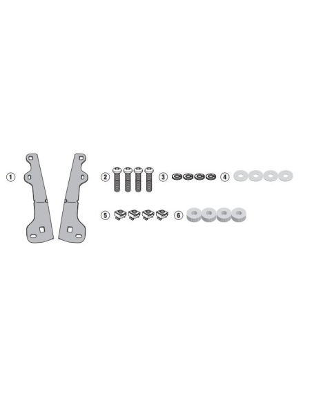 Kit fixation bulle Givi D5129KIT BMW F 750 GS 2021-2026