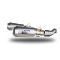 Silencieux échappement Moto GP Euro4 + 2 en 1 en titane SPARK - KTM 790 DUKE 2018-2020