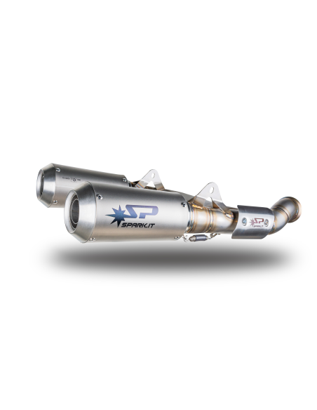 Silencieux échappement Moto GP Euro4 + 2 en 1 en titane SPARK - KTM 790 DUKE 2018-2020