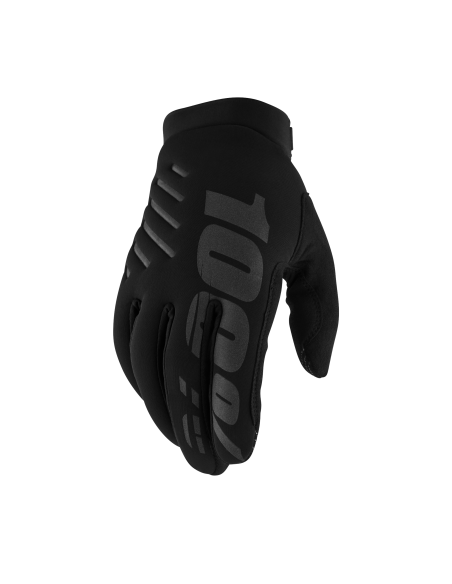 Gants cross 100% Brisker - Noir