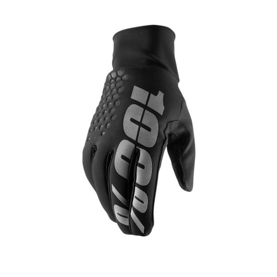 Gants cross 100% Brisker Hydromatic - Noir