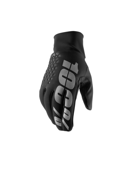 Gants cross 100% Brisker Hydromatic - Noir