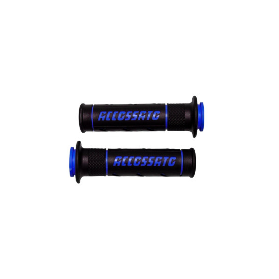 Paire de poignées bi-composant ACCOSSATO - Avec logo bleu