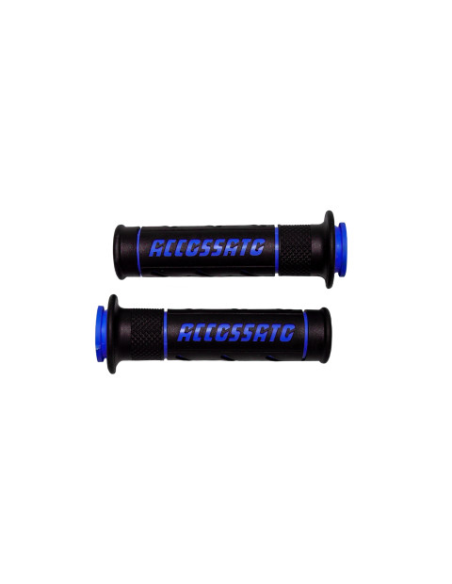 Paire de poignées bi-composant ACCOSSATO - Avec logo bleu