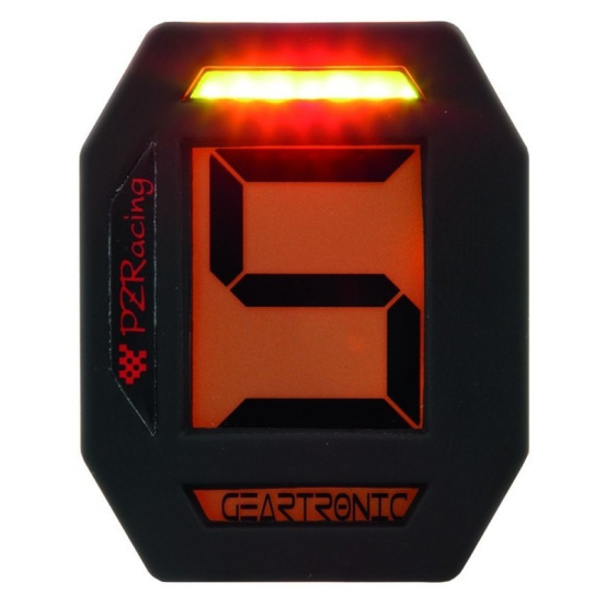 Indicateur de rapport engagé universel PZRACING GearTronic avec shiftlight paramétrable