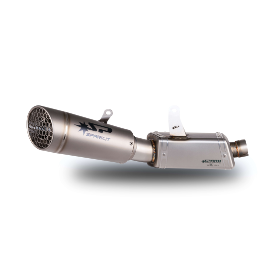 Silencieux échappement titane Grid-O + Box inox SPARK - TRIUMPH STREET TRIPLE RS / R / S 2020-2022