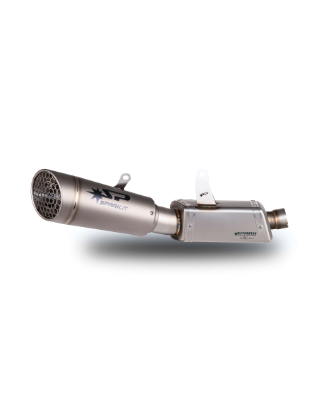 Silencieux échappement titane Grid-O + Box inox SPARK - TRIUMPH STREET TRIPLE RS / R / S 2020-2022