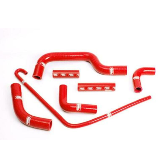 Durites de radiateur SAMCO Rouge Ducati 996 Monster S4R 2001-08 et 1000 Monster S4R 2004-08