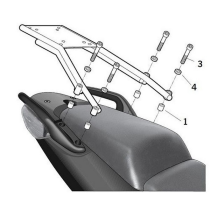Support Top Case SHAD Top Master Honda CBF 1000 2010-2013