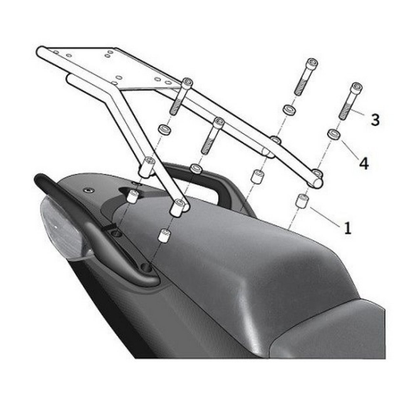 Support Top Case SHAD Top Master Honda CBF 1000 2010-2013