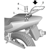 Support Top Case SHAD Top Master Honda CBR 600 F 2001-2008