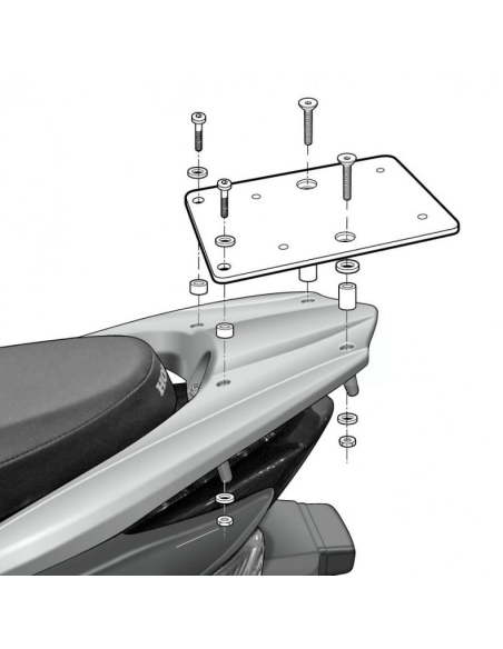 Support Top Case SHAD Top Master Honda 110 / 125 Vision 2011-2022 / NSC 50 2015-2020
