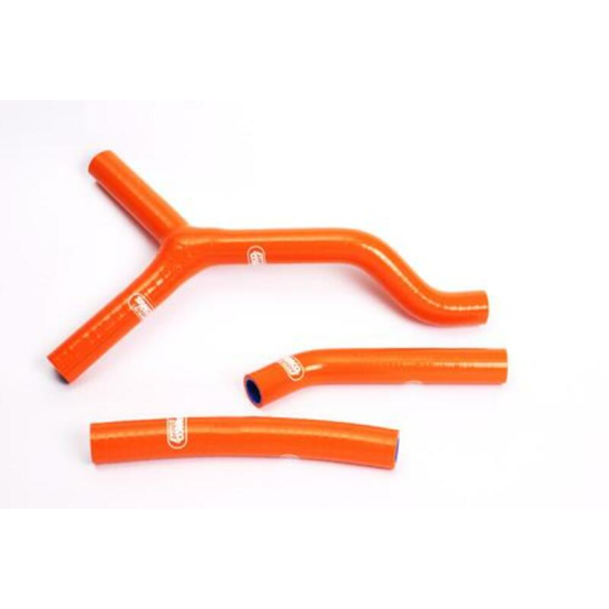 Durites de radiateur SAMCO Orange KTM 125/250/300 EXC 2001-2007 et 125/250 SX 2003-2006