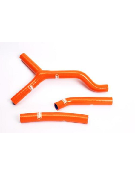 Durites de radiateur SAMCO Orange KTM 125/250/300 EXC 2001-2007 et 125/250 SX 2003-2006