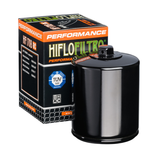 Filtre à huile HIFLOFILTRO Performance noir brillant - HF170BRC