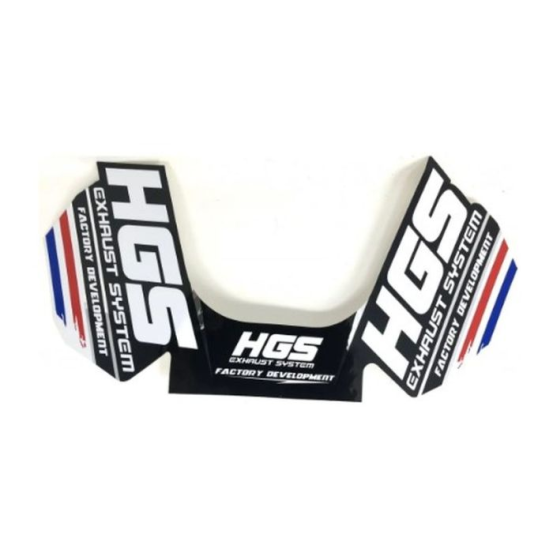 Stickers de silencieux HGS 4T