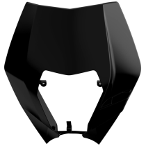 Plaque phare - Noir - POLISPORT KTM EXC EXC-F 2020-2023