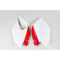 Plaques latérales - Blanc Rouge - UFO Honda 250 CRF-X 2004-2017