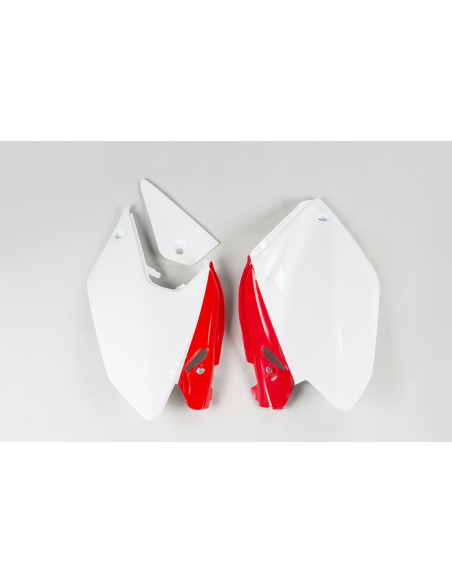 Plaques latérales - Blanc Rouge - UFO Honda 250 CRF-X 2004-2017