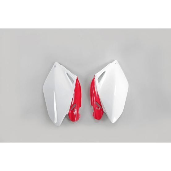 Plaques latérales - Blanc Rouge - UFO Honda 250 CRF-R 2006-2009