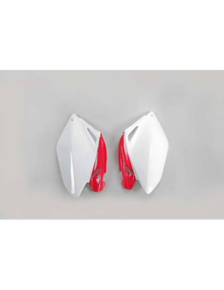 Plaques latérales - Blanc Rouge - UFO Honda 250 CRF-R 2006-2009