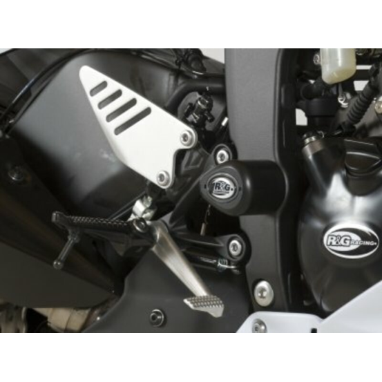 Tampons de protection R&G RACING Aero blanc KAWASAKI 636 ZX-6R 2013 - 2024