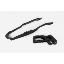 Kit guide chaîne + patin - Noir - UFO Honda 125 CR 2000-2004