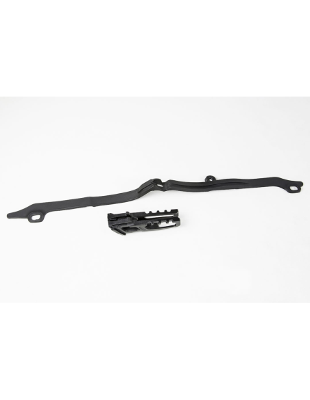 Kit guide chaîne + patin - Noir - UFO Honda 450 CRF-R 2009-2012 et 250 CRF-R 2010-2013