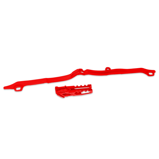 Kit guide chaîne + patin - Rouge - UFO Honda 450 CRF-R 2009-2012 et 250 CRF-R 2010-2013