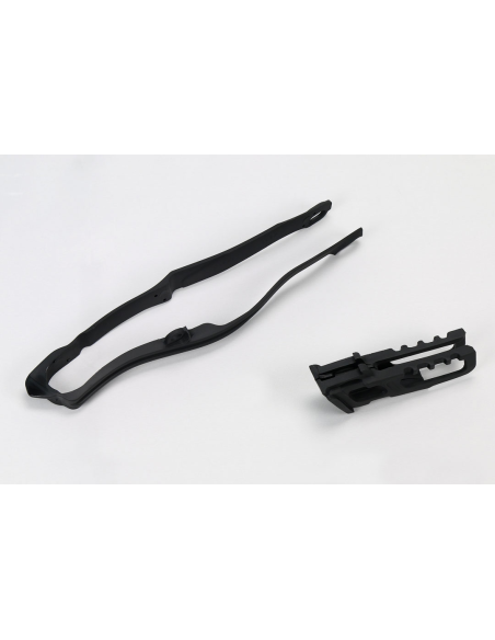 Kit guide chaîne + patin - Noir - UFO Honda 250 CRF-R 2014-2017