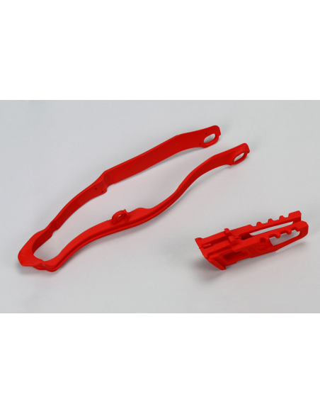 Kit guide chaîne + patin - Rouge - UFO Honda 250 CRF-R 2014-2017