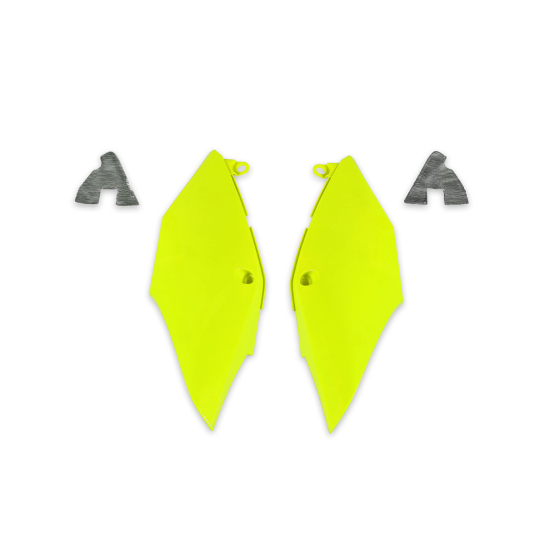 Plaques latérales - Néon Jaune - UFO Honda 250 CRF-R 2018-2021