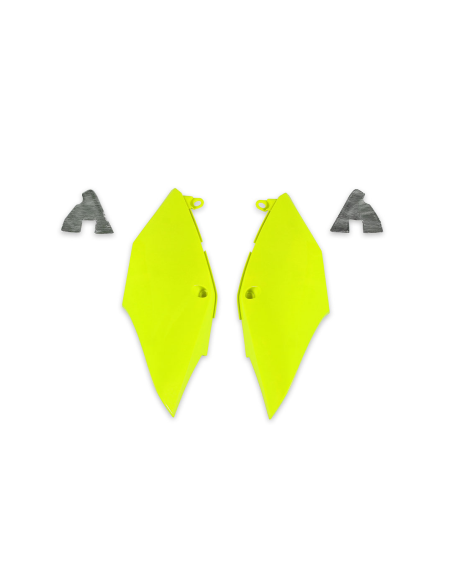 Plaques latérales - Néon Jaune - UFO Honda 250 CRF-R 2018-2021