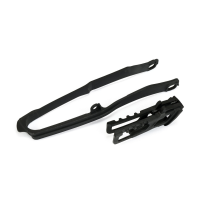 Kit guide chaîne + patin - Noir - UFO Honda 250 CRF-R 2018-2019