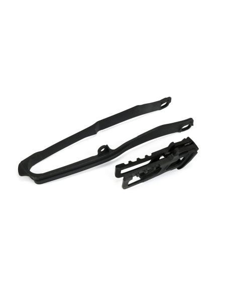 Kit guide chaîne + patin - Noir - UFO Honda 250 CRF-R 2018-2019