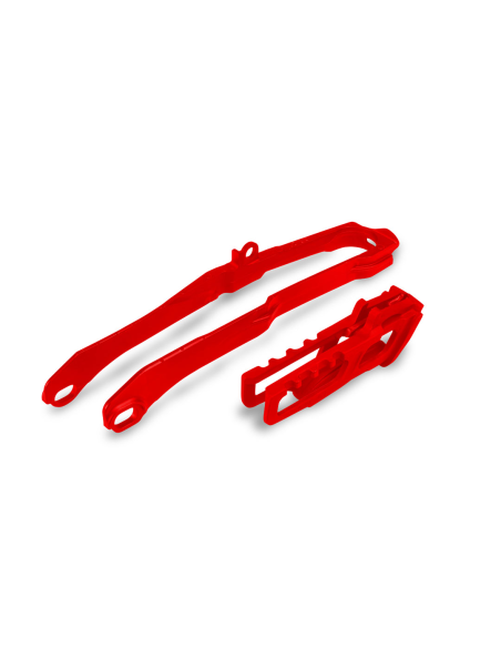 Kit guide chaîne + patin - Rouge - UFO Honda 250 CRF-R 2020-2026