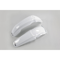 Kit Gardes boues Avant + Arrière - Blanc - UFO Honda 125 250 CR 2004-2007