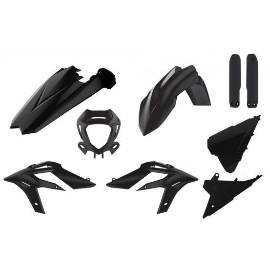 Kit plastiques complet - Noir - POLISPORT Beta Xtrainer 2018-2022