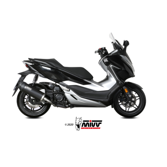 Silencieux d'échappement MIVV Mover inox noir - ABS noir - Honda Forza 300