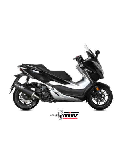 Silencieux d'échappement MIVV Mover inox noir - ABS noir - Honda Forza 300