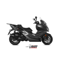 Silencieux d'échappement MIVV Mover inox noir - ABS noir - Kymco Xciting 400I S 2019-
