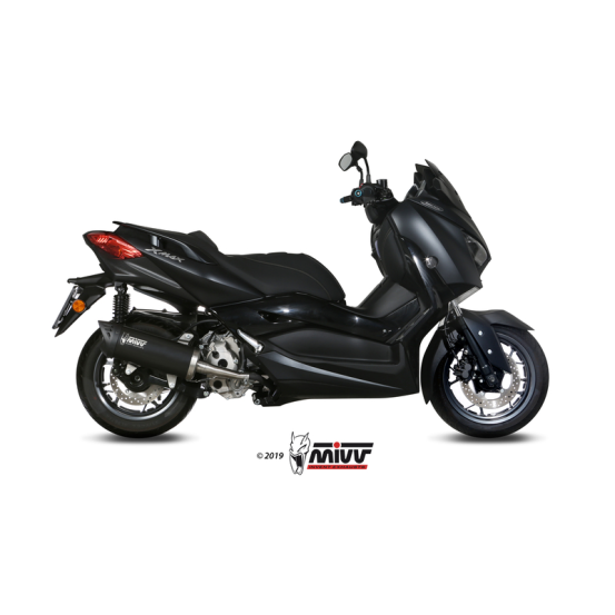 Silencieux d'échappement MIVV Mover inox noir - ABS noir - Yamaha X-Max 300 2017-