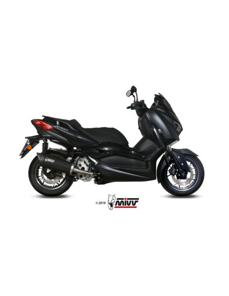 Silencieux d'échappement MIVV Mover inox noir - ABS noir - Yamaha X-Max 300 2017-