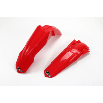 Kit Gardes boues Avant + Arrière - Rouge - UFO Honda 250 CRF-R 2014-2017