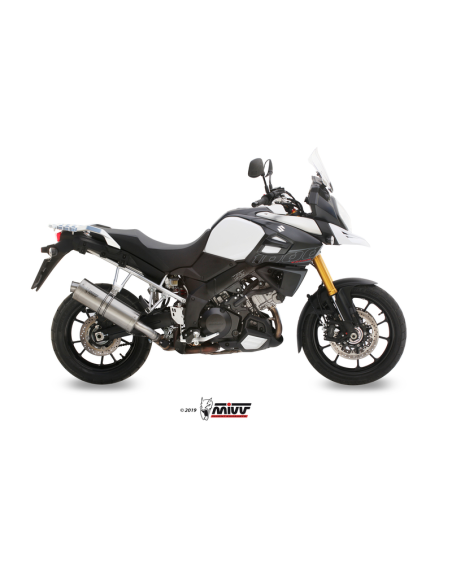 Silencieux MIVV Oval inox Suzuki DL1000 V-Strom 2014-2016
