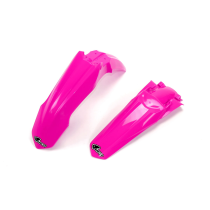 Kit Gardes boues Avant + Arrière - Néon Rose - UFO Honda 250 CRF-R 2014-2017