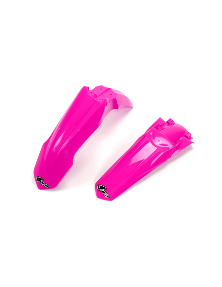 Kit Gardes boues Avant + Arrière - Néon Rose - UFO Honda 250 CRF-R 2014-2017
