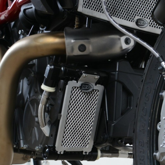 Protection de radiateur huile R&G RACING noir - INDIAN FTR1200-S