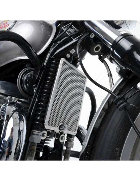 Protection de radiateur huile R&G RACING - noir - Royal Enfield 650 CONTINENTAL