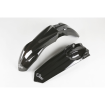 Kit Gardes boues Avant + Arrière - Noir - UFO Honda 250 CRF-R 2018-2021